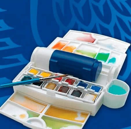 Winsor &amp; Newton 0390374 Cotman Field Plus Set Aquarellfarben Set, lebendige Wasserfarben mit hoher L