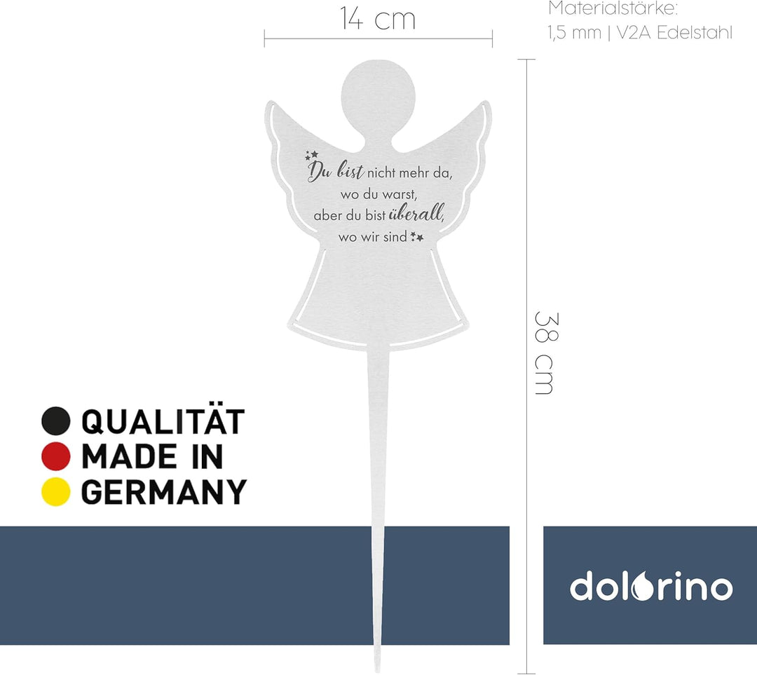 DOLORINO Grabstecker Engel &