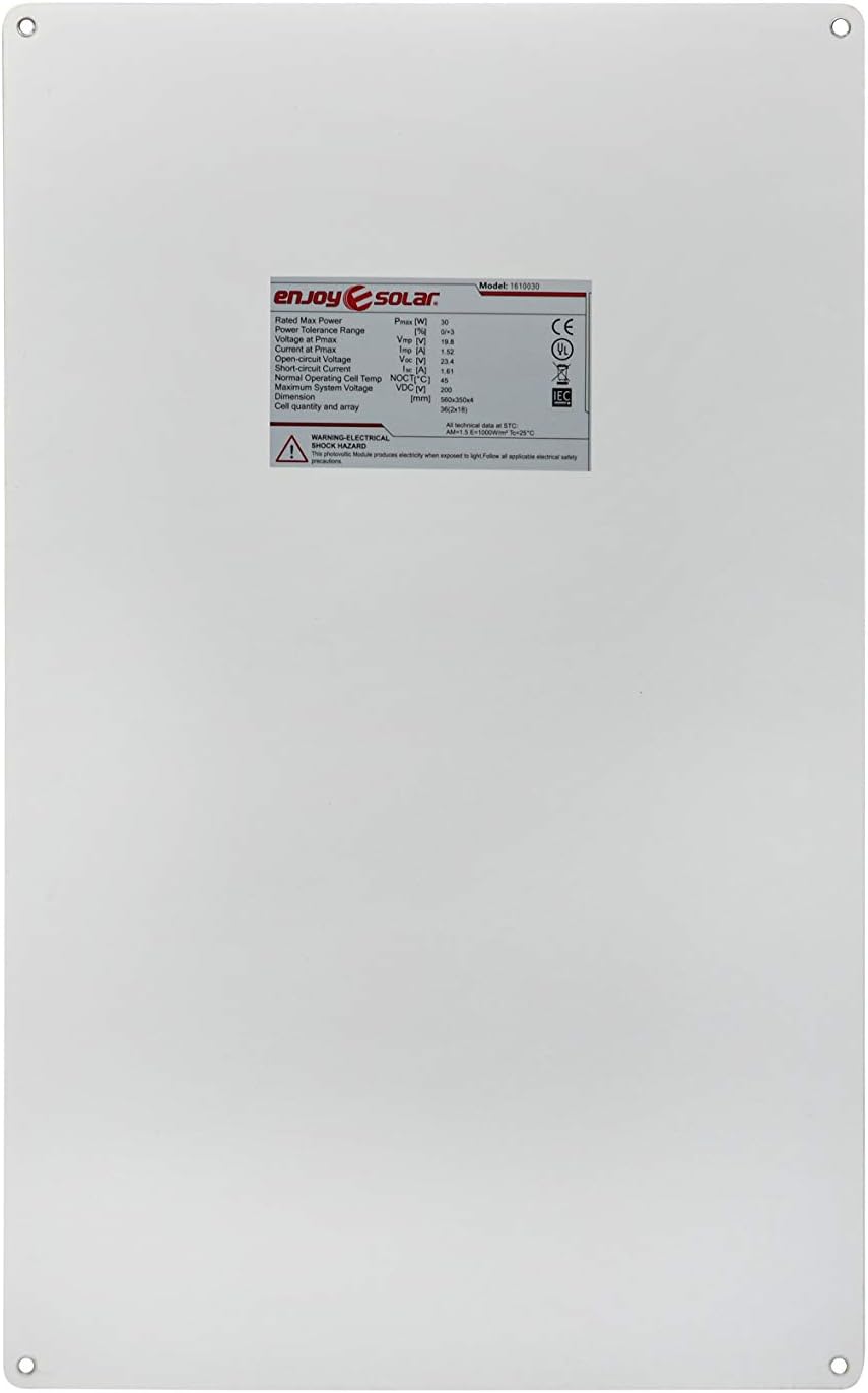 enjoy solar ETFE Marine 30W 12V Semiflexibles Solarpanel Solarmodul Photovoltaikmodul mit PERC Techn