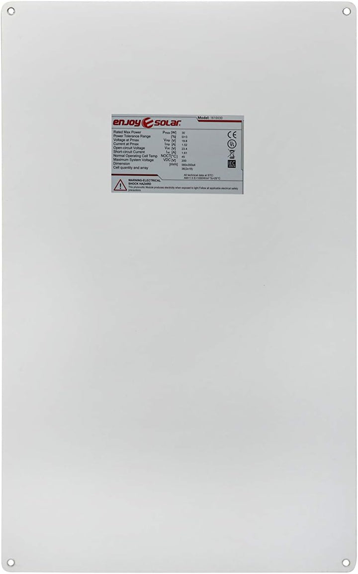 enjoy solar ETFE Marine 30W 12V Semiflexibles Solarpanel Solarmodul Photovoltaikmodul mit PERC Techn