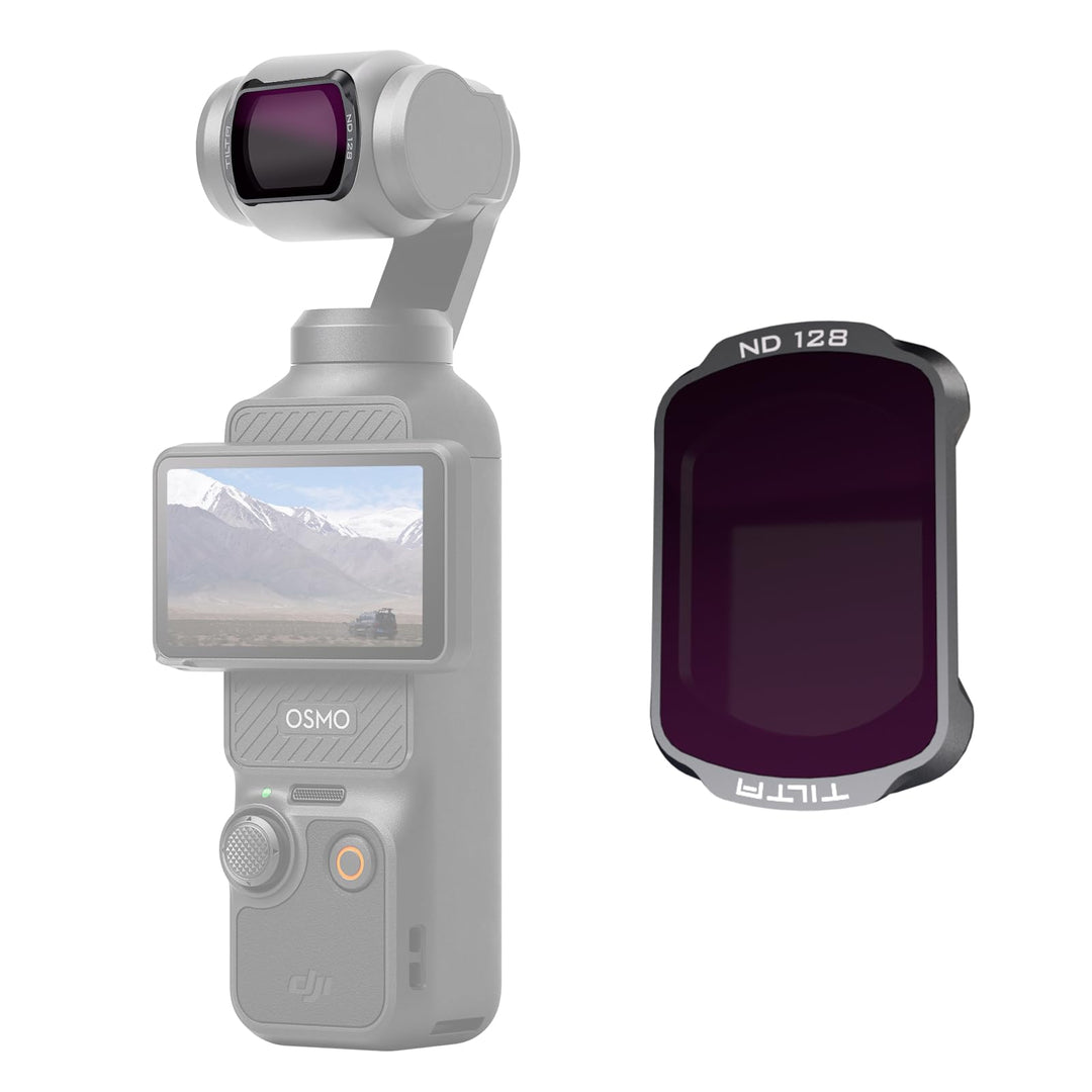 Tilta Pocket 3 ND128 Filter, Magnetischer ND2.1 Filter Kompatibel mit DJI Osmo Pocket 3, Ultradünnes