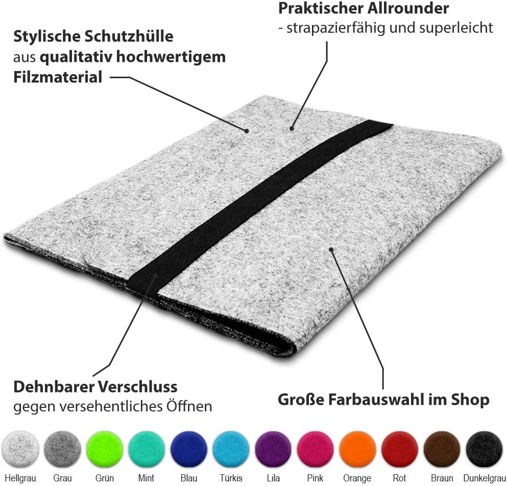 Schutzhülle kompatibel mit Microsoft Surface Laptop 4/5 13,5 Zoll Filz Tasche Sleeve Hülle Laptop Co