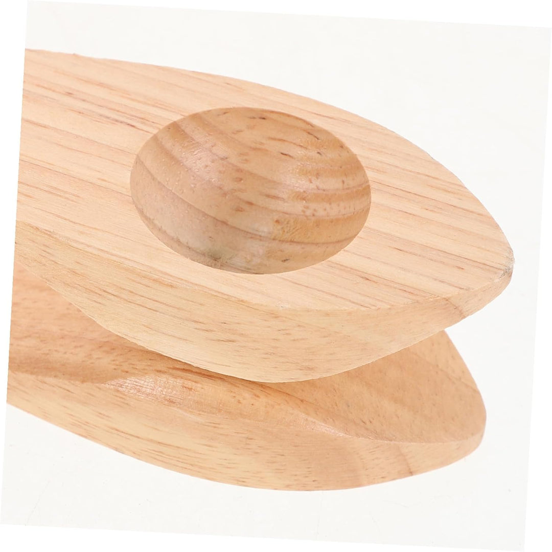 UPKOCH Musiklöffel Satz Aus Holz Und Metall Traditionelles Perkussionsinstrument Für Kinder Ergonomi
