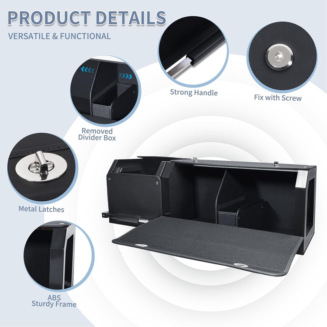 XCF Auto Kofferraum Organizer mit Deckel – Modulares 2-in-1 Aufbewahrungsbox Gross XXL | Stabiler Zu