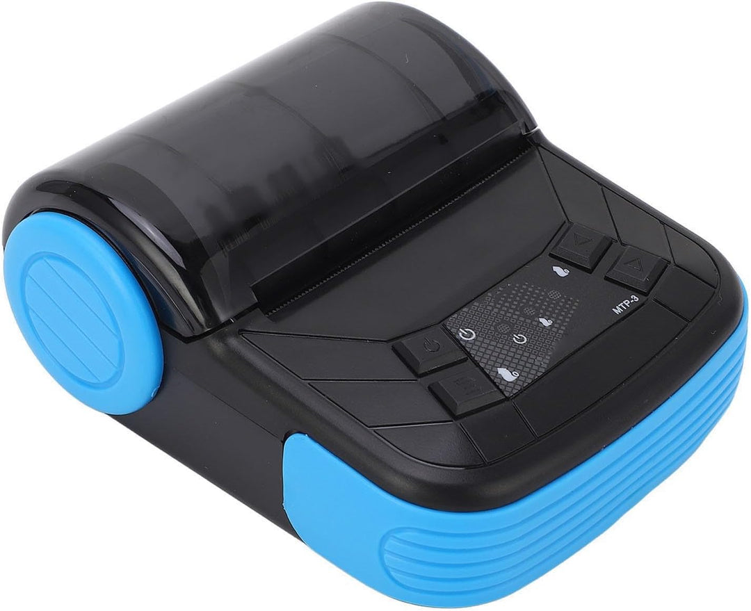 Fafeicy Mini Tragbarer Kabelloser 80mm Thermodrucker für Quittungen Tickets Rechnungen POS System Ko