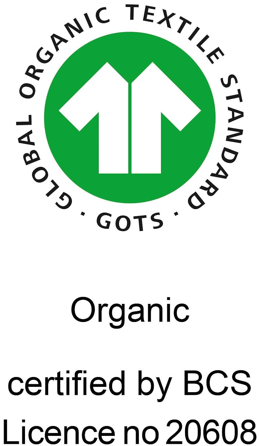 Bio Matratzenschutzauflage 100% Bio-Baumwolle (kbA) GOTS zertifiziert, Spannecken, Natur, 70 x 140 c