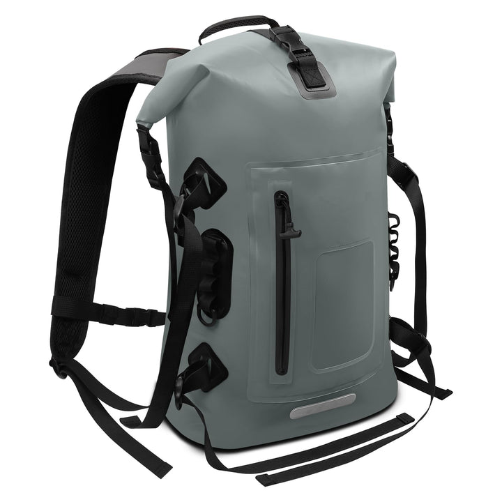 Wasserdichter Rucksack 30-35L, Rolltop Waterproof Backpack Mit Gepolstertem Tragegurt, Wasserdichtem