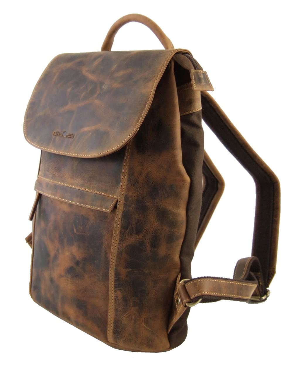 Greenburry Vintage Rucksack Leder 40 cm Laptopfach