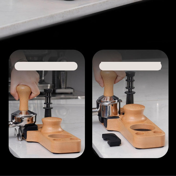 Kaffee-Manipulationsstation, Hölzerner Kaffee-Werkzeug-Organizer, Multifunktionaler Kaffeefilter-Man