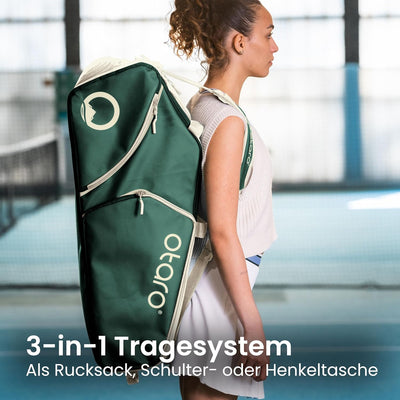 Otaro Tennistasche (82L) Premium Schlägertasche | Tennis, Badminton Schläger, Padel Schläger oder Sq