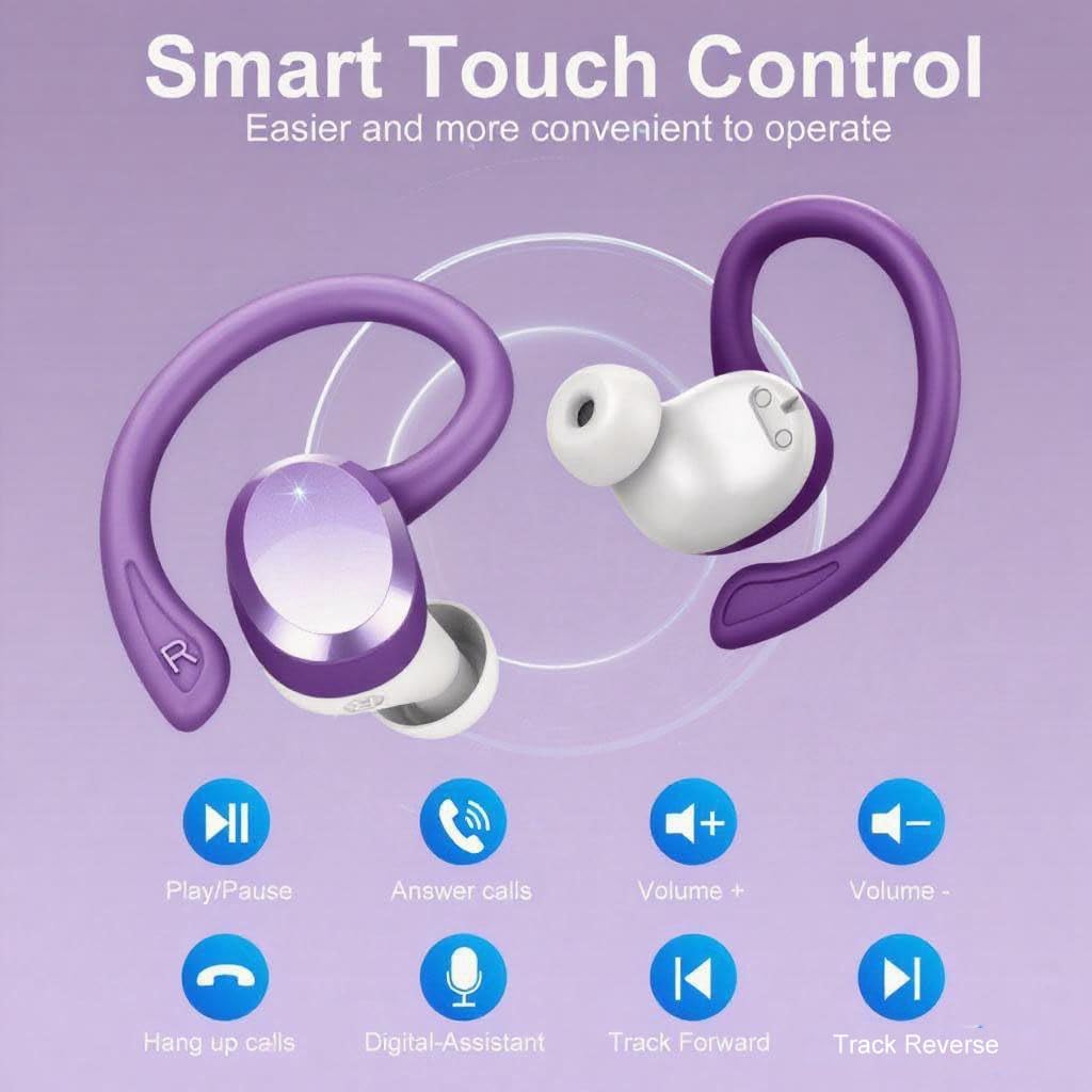 Bluetooth Kopfhörer In Ear, Kopfhörer Kabellos Bluetooth 5.4 mit 4 ENC Noise Cancelling Mic, 68 std