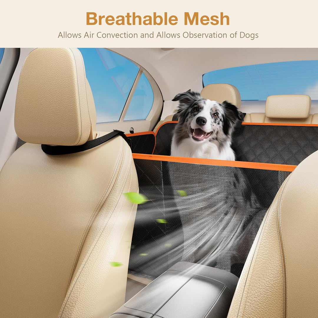 pecute Hundedecke, Hundedecke Auto Rückbank, Verbesserte Hartplatten Unterstützung bis 150 kg, 40% m