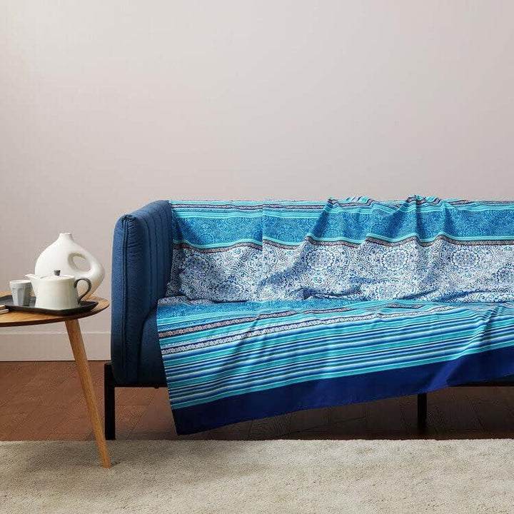 Bassetti Sofaüberwurf für Sofas | Grosses Schal für Sofas aus Baumwolle | Überwurf für verschiedene