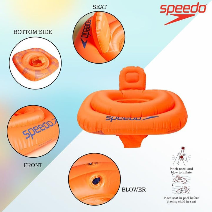 Speedo Unisex Kids Infant Seasquad Swim Seat, Orange, One Size Einheitsgrösse Orange, Einheitsgrösse