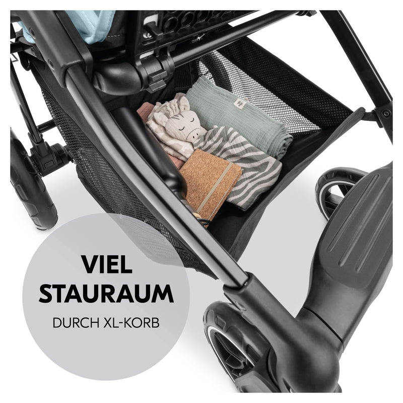 hauck Buggy Shop N Care für Kinder ab Geburt bis 22 kg mit Liegefunktion, Getränkehalter und Snack T