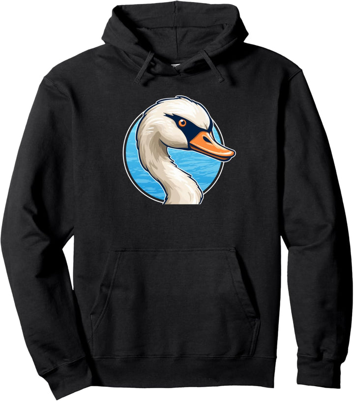 Swan Looking Angry Cute Wildlife Birds Schwäne Pullover Hoodie