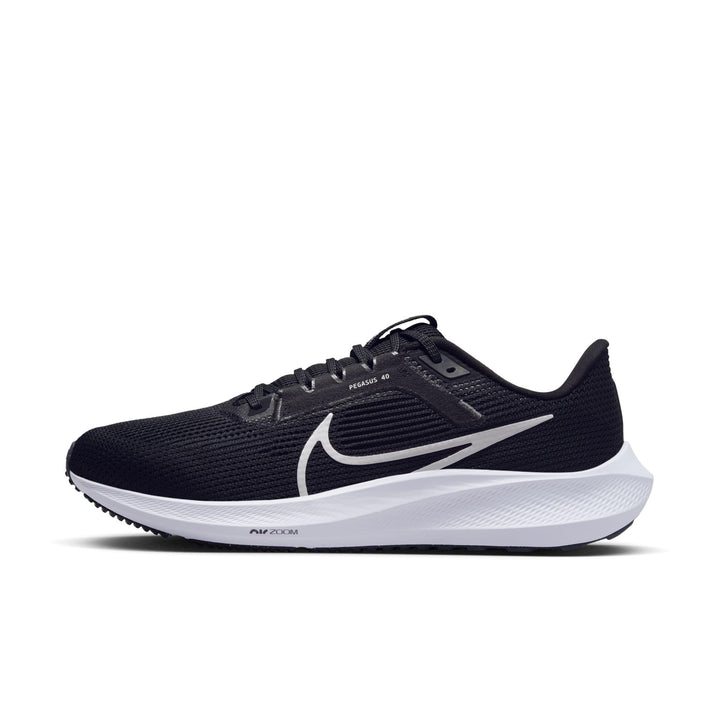 Nike Herren Air Zoom Pegasus 40 Sneaker 40.5 EU Black White Iron Grey, 40.5 EU Black White Iron Grey