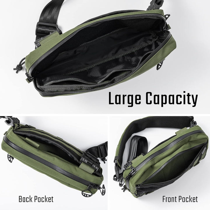 TACTICAL GEEK Cache L3 EDC Sling Bag Chest Crossbody Bag für Herren Damen, YKK Reissverschluss Umhän