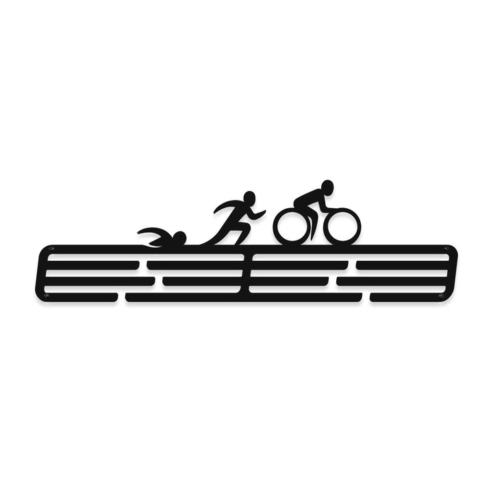 Medalmania Medaillenhalter – Triathlon Triathlon Stahl Medaillenhalter – Medaillenhalter für 30+ Med