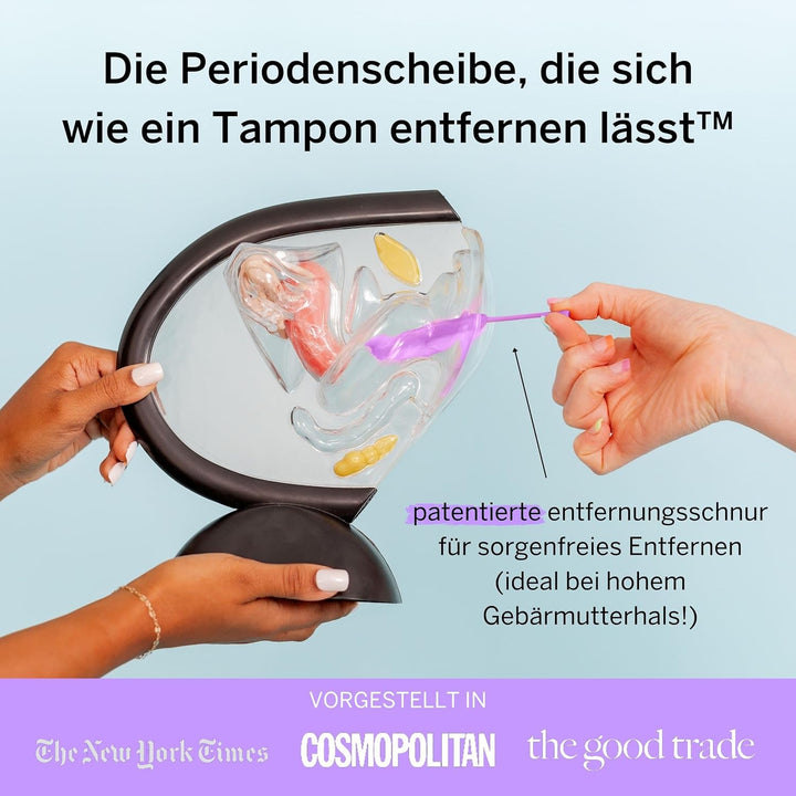 Pixie Menstruationsscheibe – Ohne Metalle & Toxine – 100% med. Silikon – Platz 1 der weichsten wiede