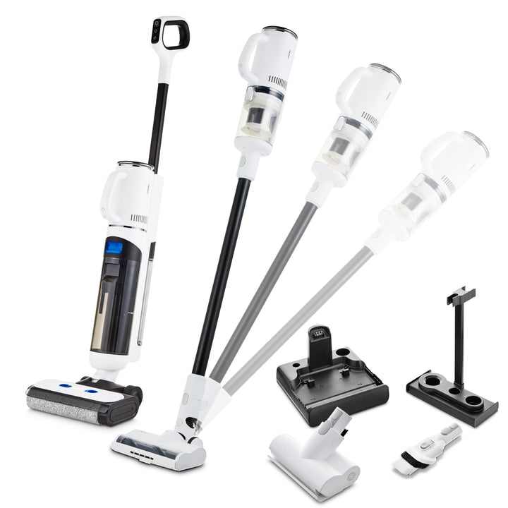 MEDION Nass Trockensauger H30 (2in1 kabelloser Saugwischer und Akku Staubsauger, bis zu 45 Min Laufz