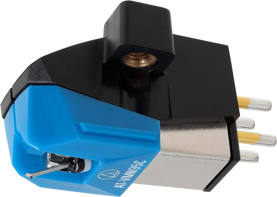 Audio-Technica AT-VM95C VM95-Serie – Stereotonabnehmer, Konisch Blau Single, Single
