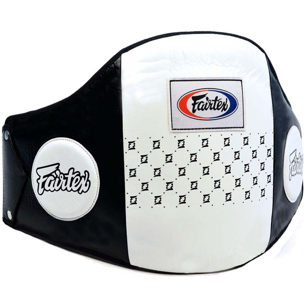 Fairtex Bauchgürtel, BPV1, schwarz-weiss, Belly Pad Protector, Muay Thai