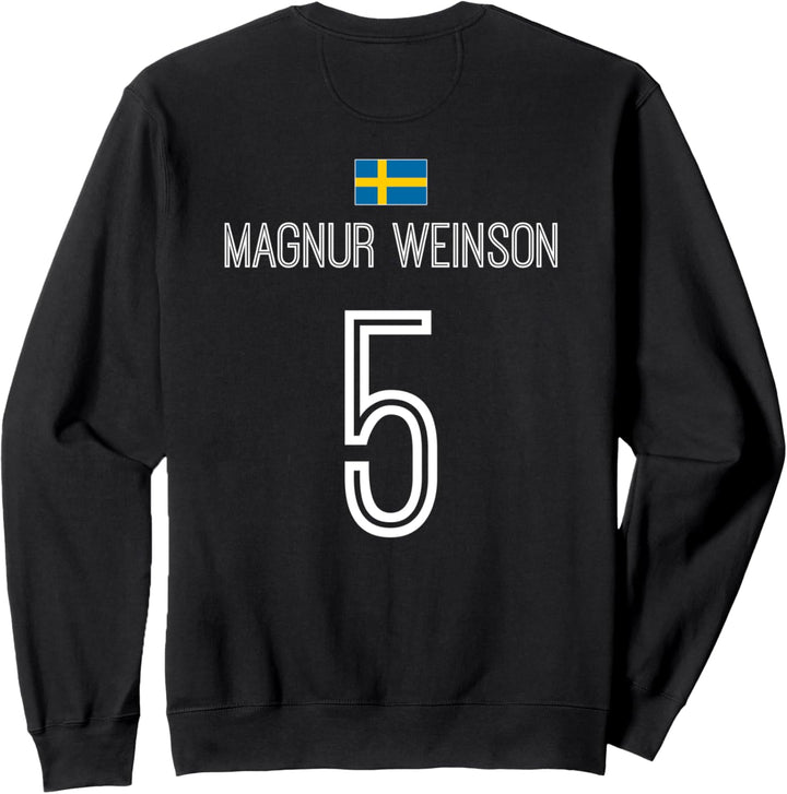 Schwedische Namen Sauf und Party Trikot Fussball Sweatshirt