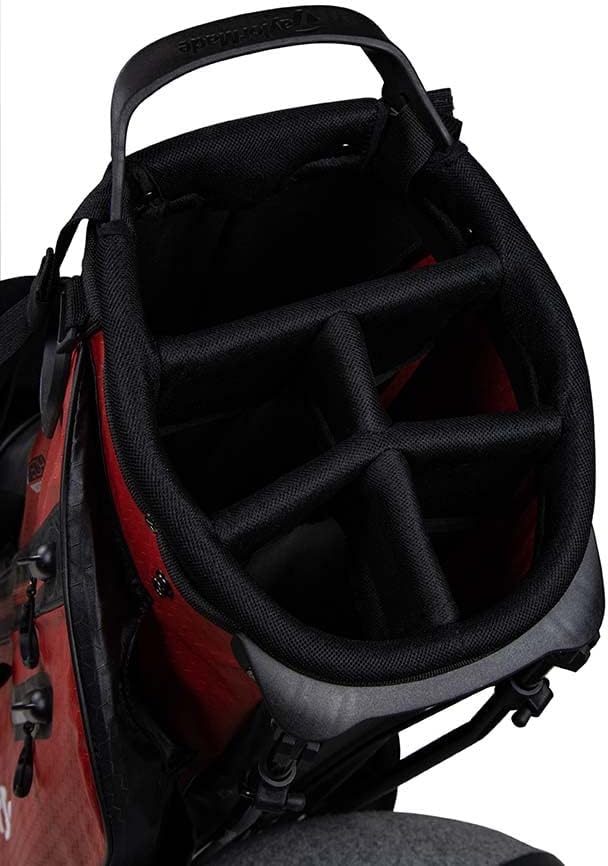 TaylorMade Flextech Waterproof wasserdichte Standtasche Einheitsgrösse Rot, Schwarz und Weiss, Einhe