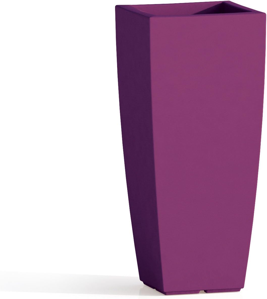 TEKCNOPLAST V0146 Vase, violett, 33 x 33 - H 70 cm cm 33 x 33  - H 70 cm.. Violett, cm 33 x 33  - H