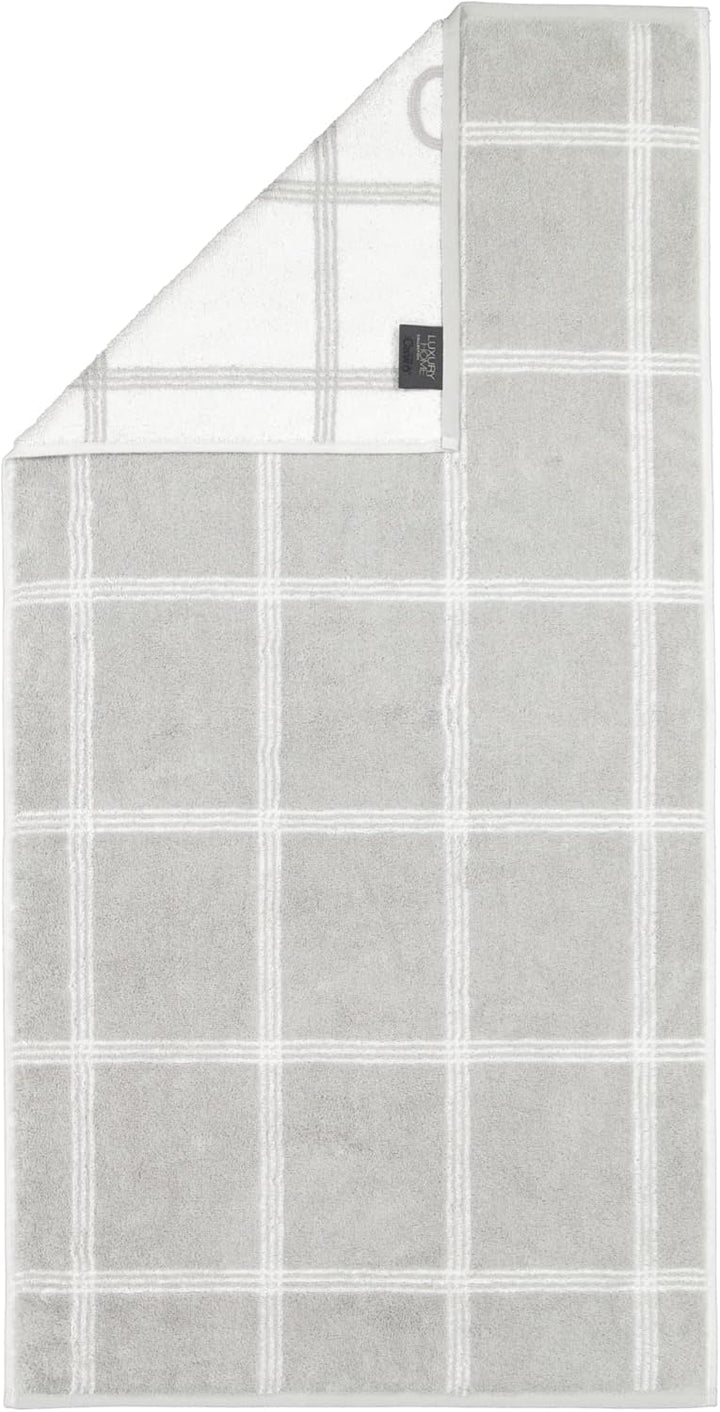 Cawö Luxury Home Duschtuch Two-Tone 604 | 76 Platin - 80 x 150 Duschtuch 80 x 150 cm, Duschtuch 80 x