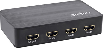 InLine® HDMI Switch, 3-Fach, 4K2K@60Hz, HDCP 2.2