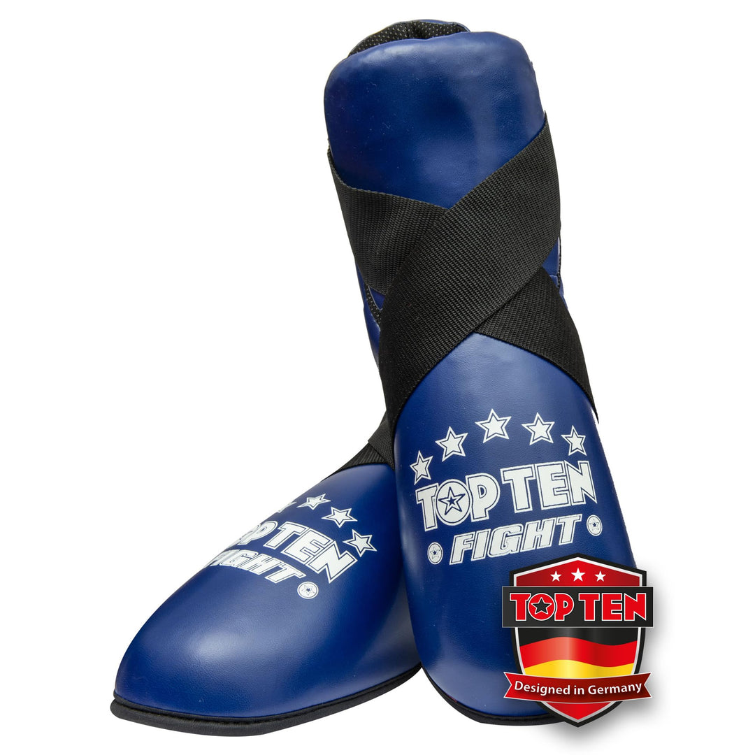 TOP TEN Fussschutz Kickboxen „Fight“ – Professioneller Fussprotektor für Kickboxen, Taekwon-Do & Kam