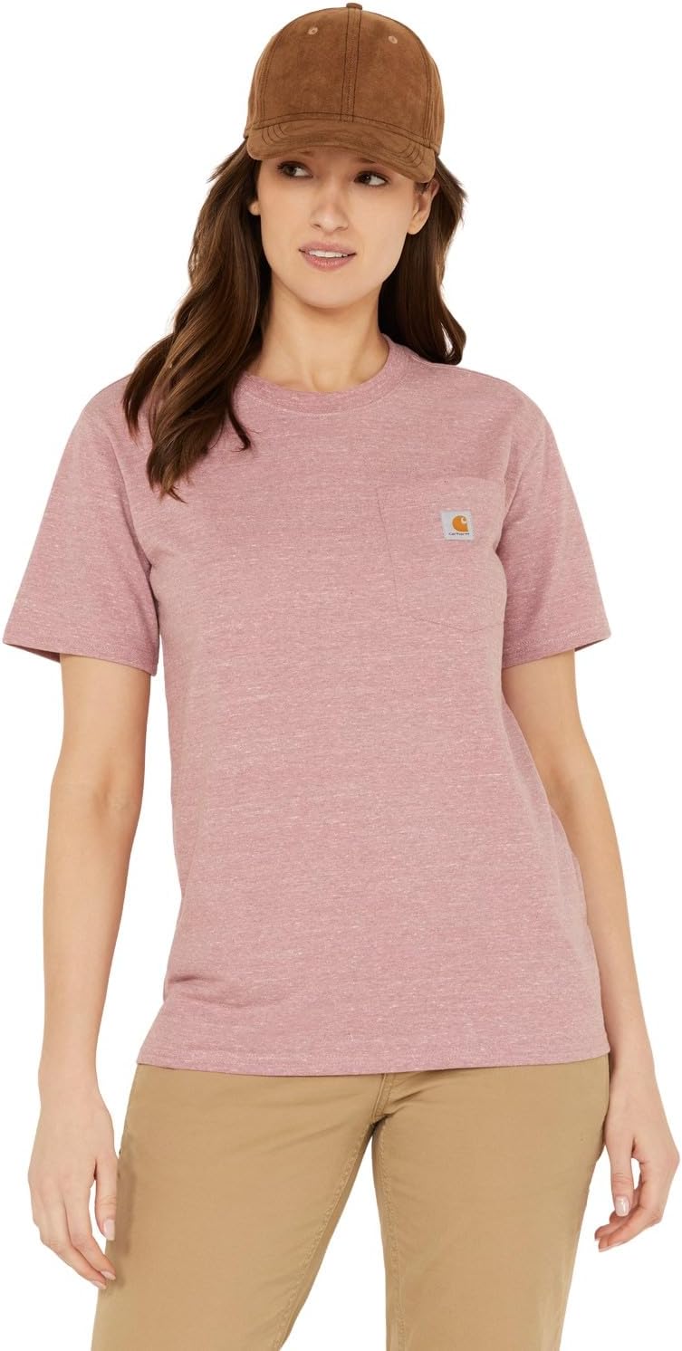 Carhartt Damen Arbeits-T-Shirt L Foxglove Snow Heather, L Foxglove Snow Heather