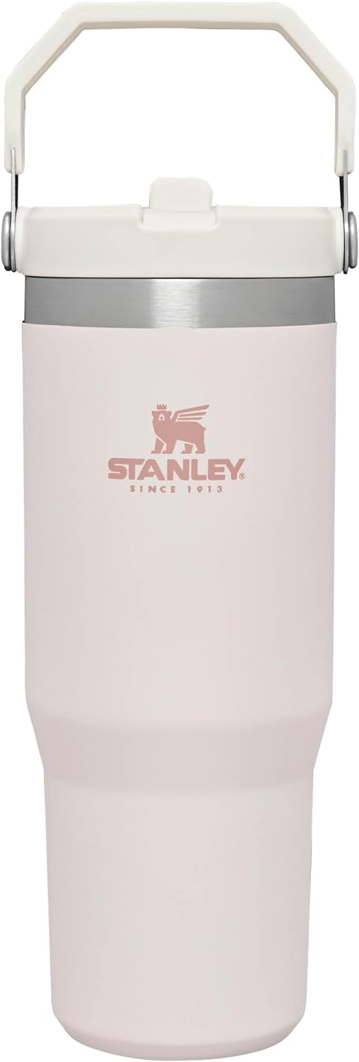 Stanley IceFlow Flip Straw Trinkflasche mit Strohhalm 0.89L - Thermosflasche Hält 12+ Stunden Kalt -