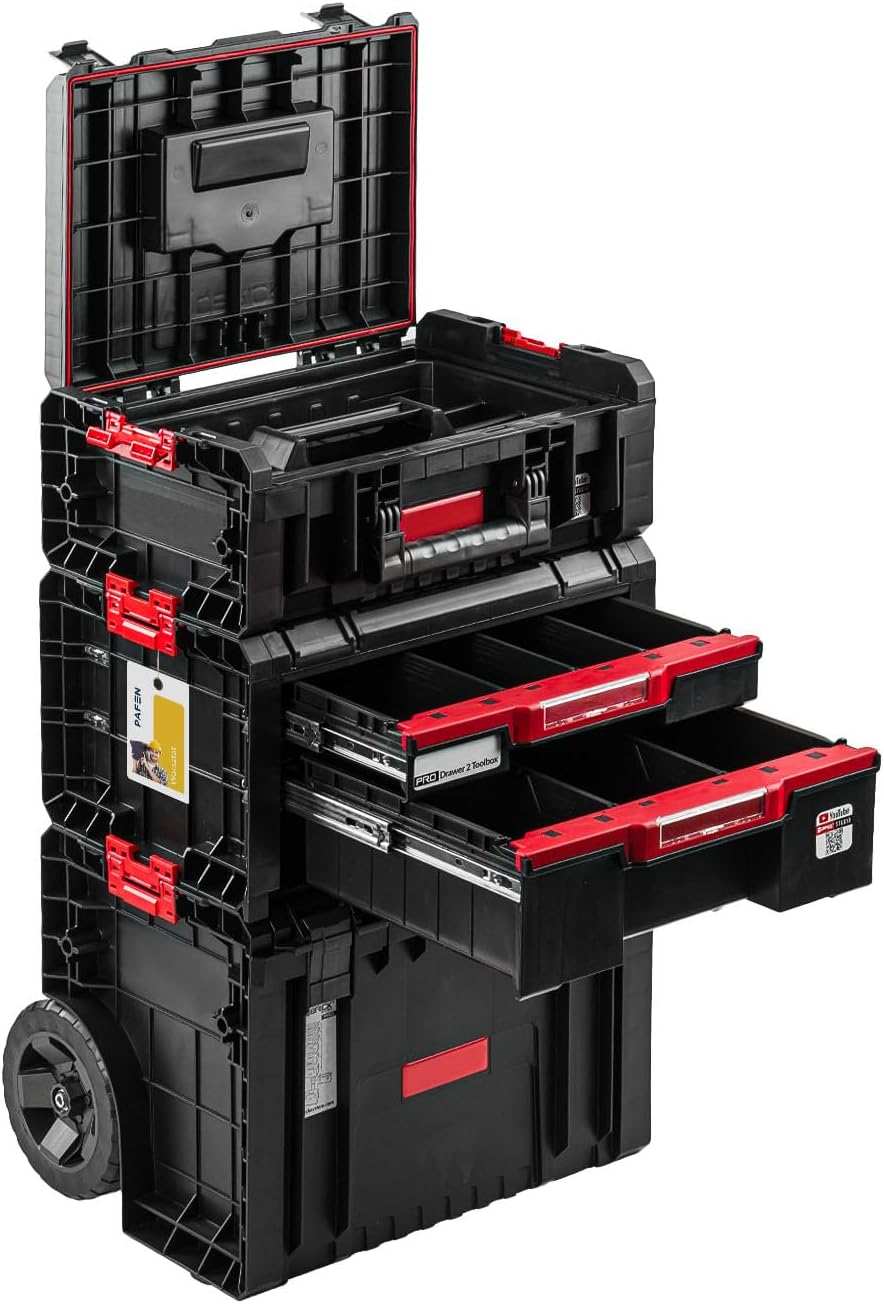 PAFEN Rollende Werkstatt Werkstattschublade - Premium Werkzeugtrolley - Werkzeugkasten auf Rädern 44