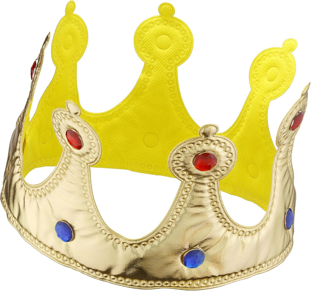 Dress Up America Goldene Krone Und Zepter Für Kinder – Rollenspiel-Accessoires Für Kinder – Rot/Blau