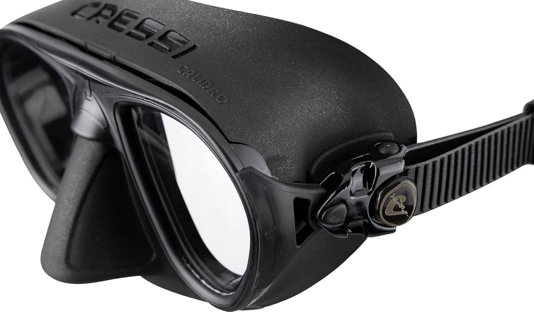 Cressi Calibro Tauchmaske Schwarz/Schwarz, Schwarz/Schwarz