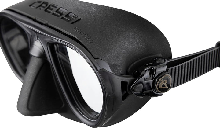 Cressi Calibro Tauchmaske Schwarz/Schwarz, Schwarz/Schwarz