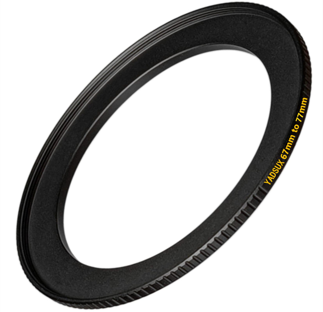 Messing 67 mm bis 77 mm Step Up Adapte Ring für Kameraobjektiv und Filter, Form Anti-Rutsch-Design f