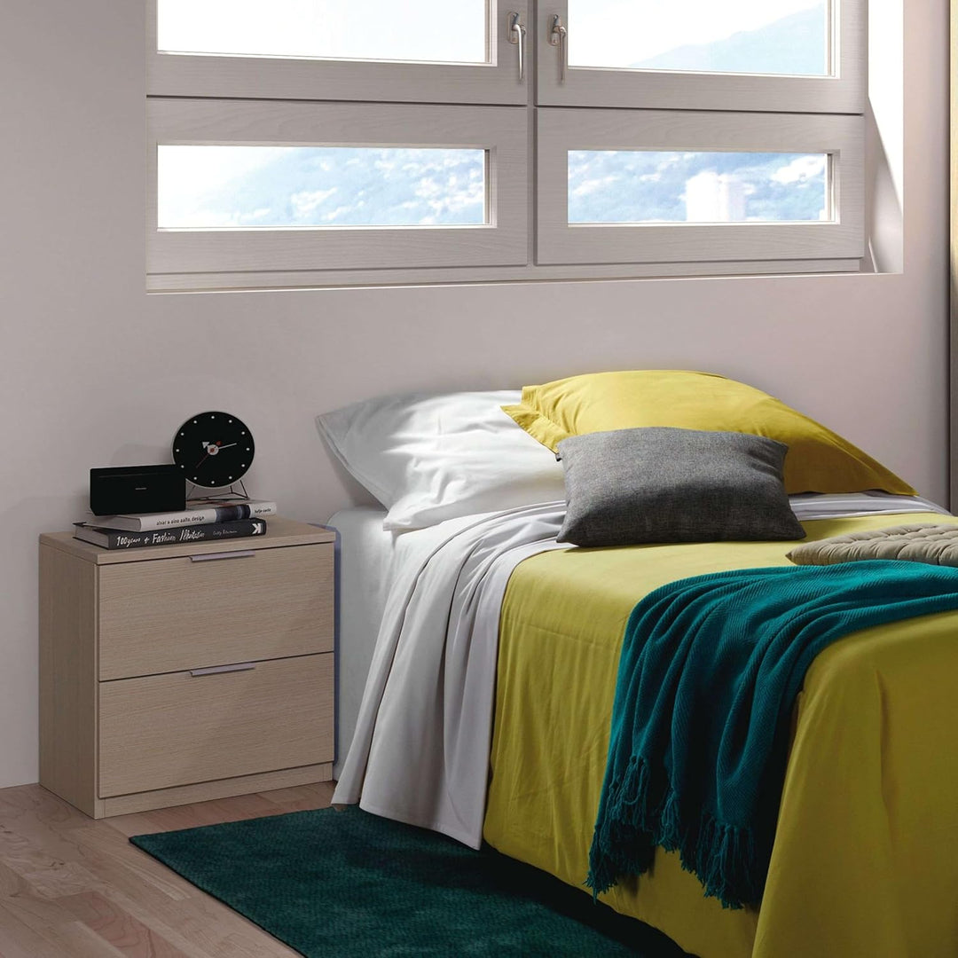 Habitdesign Nachttisch, Office Book, Low-Cost-Modell, Eichen-Finish, Masse: 38 cm (Breite) x 45 cm (