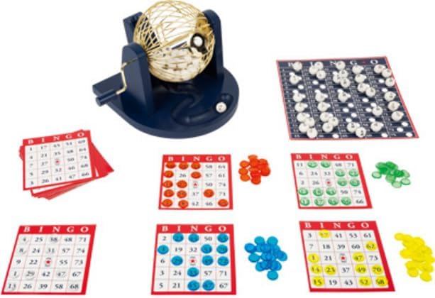 small foot Bingo Spiel Set, mit Bingotrommel und Zubehör, Familien &amp; Kinderspiel, ab 5 Jahren, 11406