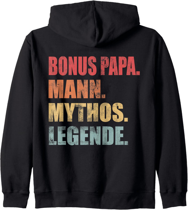 Bonus Papa Legende Lustiger Spruch Bonuspapa Stiefvater Kapuzenjacke