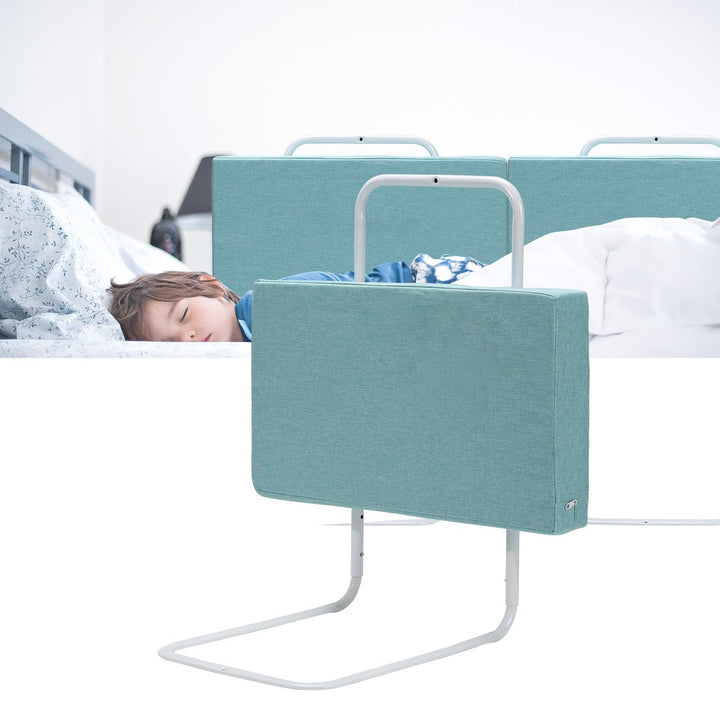 Bettgitter Bettschutzgitter 50 cm, Rausfallschutz für Kinderbett und Familienbett, 5-Fach höhenverst