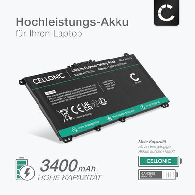 CELLONIC® Akku-Ersatz für HP 250 G7, 255 G7 Laptop 3400mAh 11.55v