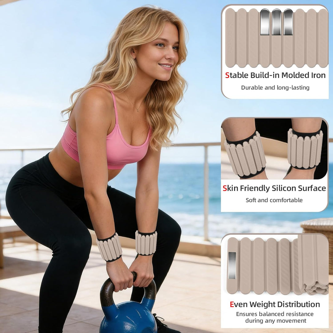 Abahub Magnetische Gewichte Hand Fuss Wrist Ankle Weights Handgelenk Gewichte für Beine und Arme Set