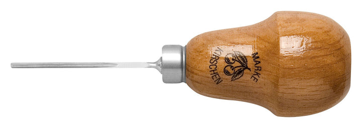"KIRSCHEN" Werkzeuge 5739000 | Zierschnitzeisen gerade mit Birnenheft, 1mm, Stich 39 Stich 39 gerade