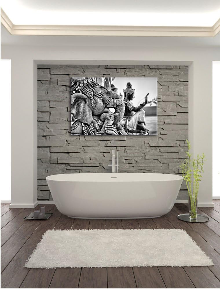 Pixxprint Elefantengottheit in Thailand als Leinwandbild/Grösse: 100x70 cm/Wandbild/Kunstdruck/ferti
