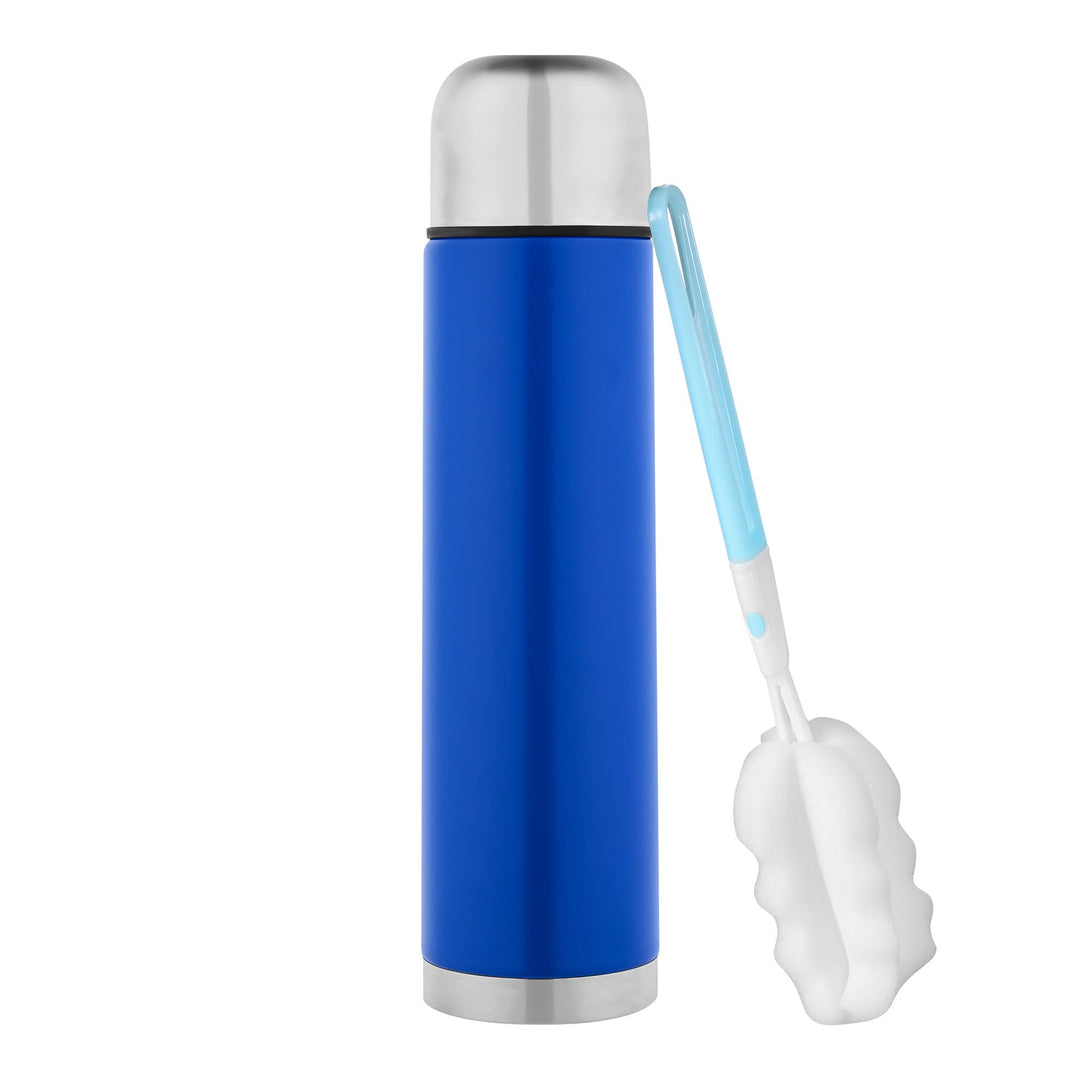 GRÄWE Thermosflasche,1 Liter Edelstahl Trinkflasche, Thermoskanne, Isolierflasche für unterwegs mit