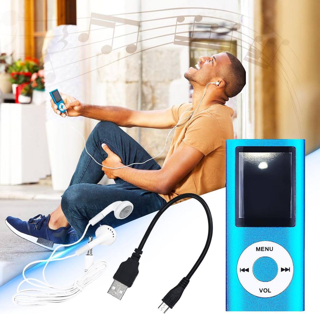 MP3-Player/MP4-Player Bluetooth 5.0, 1.8" Tragbarer HiFi-Musikplayer mit Verlustfreiem Sound und Lau